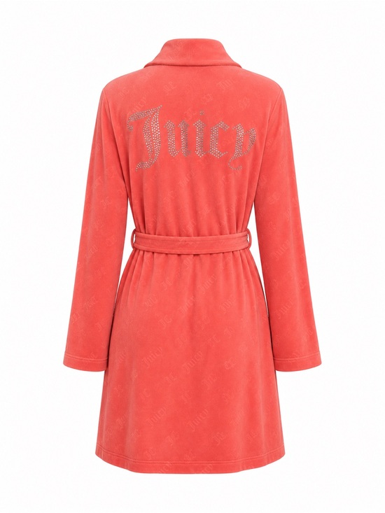 Juicy Couture Other - Juicy Couture Coral Robe with Tie-Waist